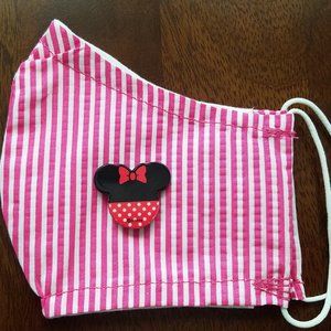 Face Mask ADULT Removable Pink Minnie Mouse #5
